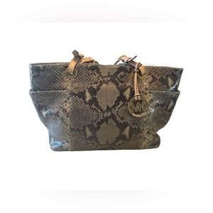 Michael Kors Snakeskin Shoulder Purse